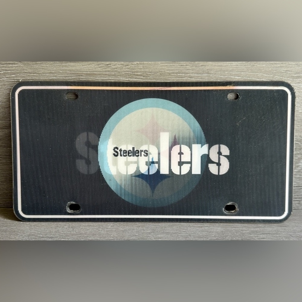 Lenticular Pittsburgh Steelers NFL License Plate